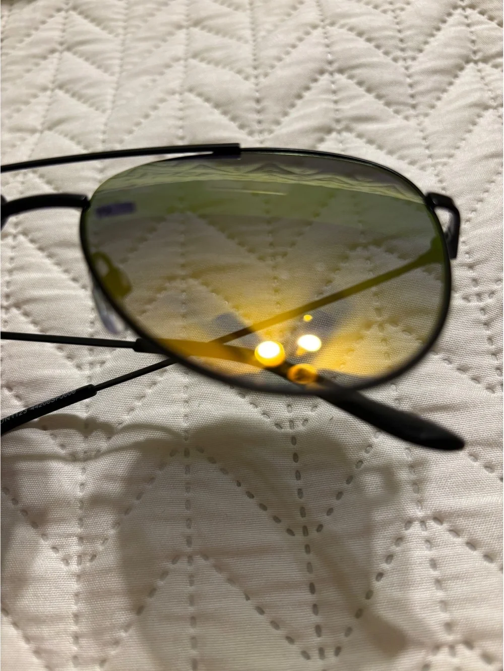 #19 Black Metal Aviator Sunglasses